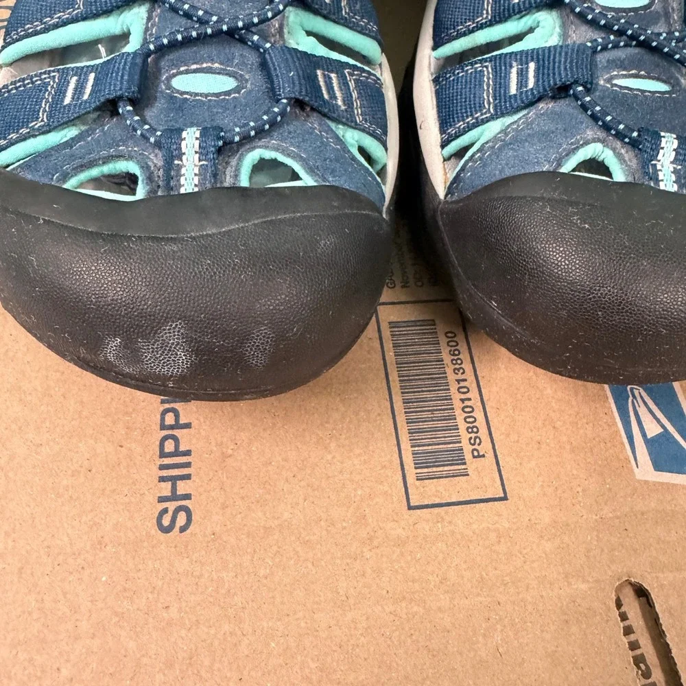 Keen Newport H2 Sandals Womens 11 Blue Teal Waterproof Hiking Sport Closed Toe